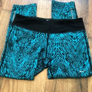Nike Dri-Fit Activewear Pants Size Med turquoise